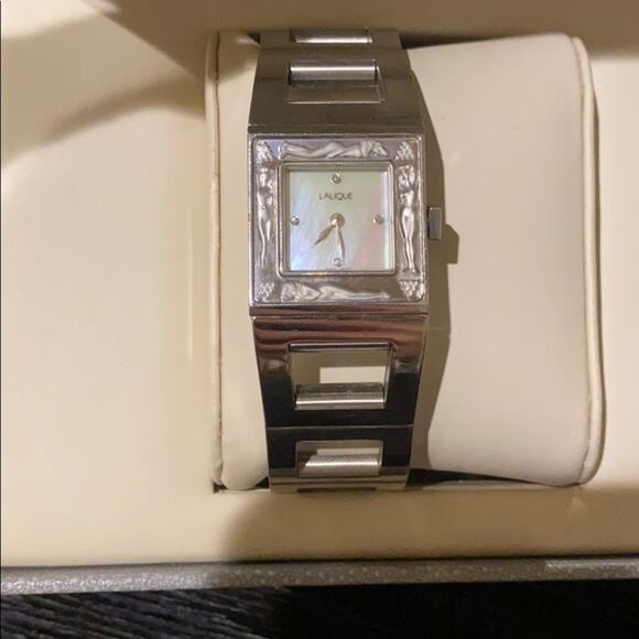 Lalique Bacchantes Stainless Watch with Pearl Face - Picture 1 of 10